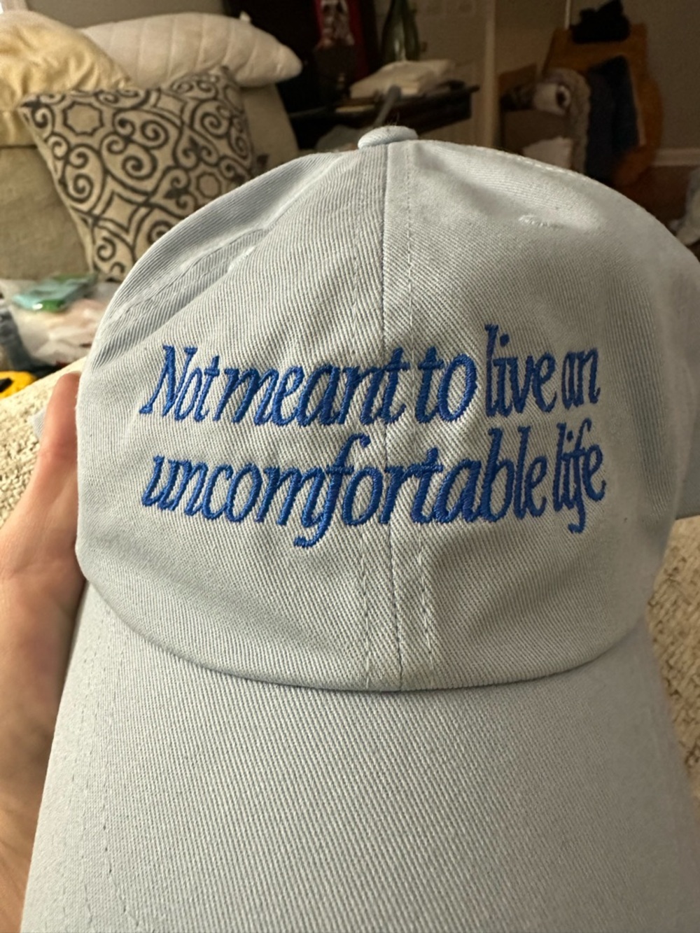 The White Lotus- “not meant to live an uncomfortable life” ball cap